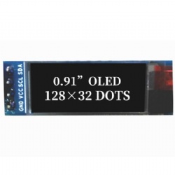 0.91 Inch I2C 12832 OLED display module monochrome oled display