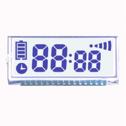 Custom size 4 digit 7 segment LCD Monochrome segment lcd