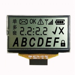 7 segment lcd display TN Reflective small lcd screen