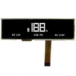 VA 7 segment display lcd oem 3 dight segment lcd display