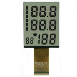 TN Positive 9 digital segment lcd Reflective segment lcd