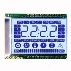 2.0 inch custom positive lcd display 4 digit 7 segment lcd